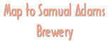 Map to Samual Adams Brewery