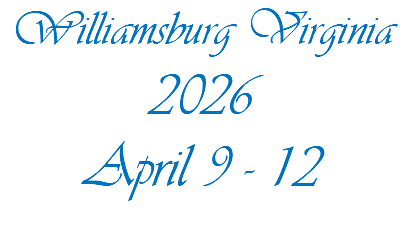Williamsburg Virginia 2026 April 9 - 12